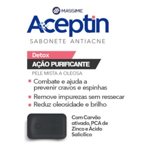 ACEPTIN DETOX CARVAO ATIVADO PURIFICANTE KIT 2X80G