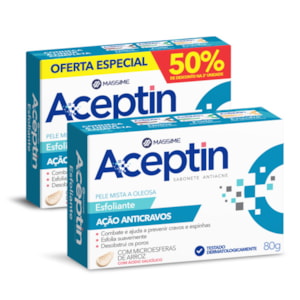 ACEPTIN ESFOLIANTE ANTICRAVOS KIT 2X80G