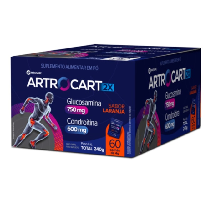 ARTROCART 2X 750+600MG LARANJA 60X4G SACHE