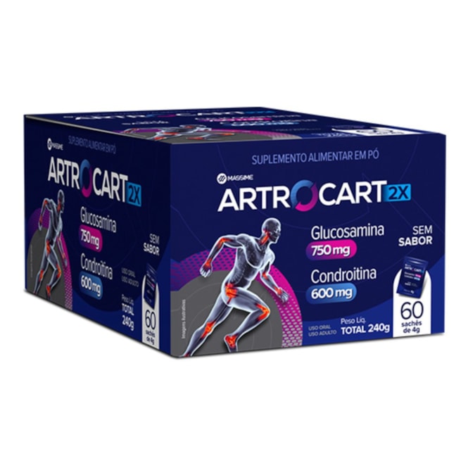 ARTROCART 2X 750+600MG SEM SABOR 60X4G SACHE