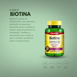 Biotina -Cabelo, pele e unha  - 60 Cáps.