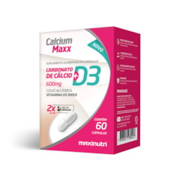 CALCIUM MAXX D3 600MG+200UI 60CPS MAXINUTRI