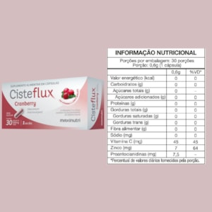 Cisteflux Cramberry 500mg (30caps) - Maxinutri