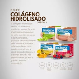 Colágeno Hidrolisado 2em1 Sachê - 30 x 10g - Uva Verde