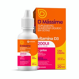 D MASSIME 200UI/GOTA 20ML - MASSIME (VITAMINA D3)