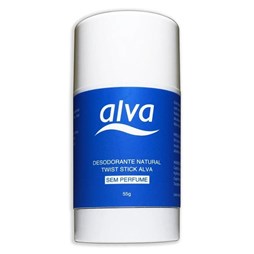 Desodorante Natural Twist Stick Alva Sem Perfume 55ml