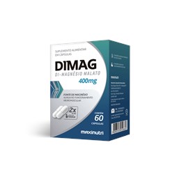 DIMAG -  Dimagnésio Malato - 400mg - 60 Cáps.