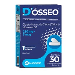 D'Ósseo D3  - 30 Comprimidos -  Massime 