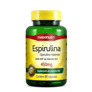 Espirulina 450mg - 60 cápsulas - 450mg