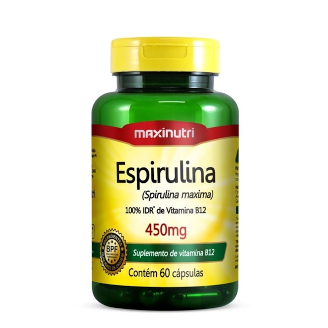 Espirulina 450mg - 60 cápsulas - 450mg