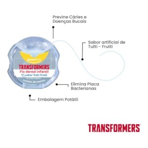 FIO DENTAL TRANSFORMERS TUTTI FRUTTI 50M