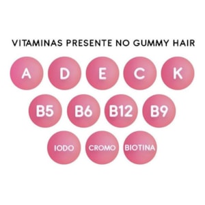 GUMMY HAIR ORIGINAL VITAMIN - MAÇA VERDE - 60 GOMAS 