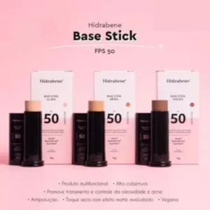 HIDRABENE BASE STICK ESCURA FPS 50 - 12 G