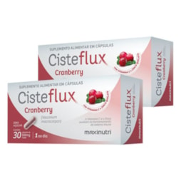 KIT 2X -Cisteflux Cramberry 500mg (30caps) - Maxinutri