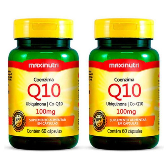 KIT 2X -Coenzima Q10 - 60 Cáps. - 100mg - Maxinutri