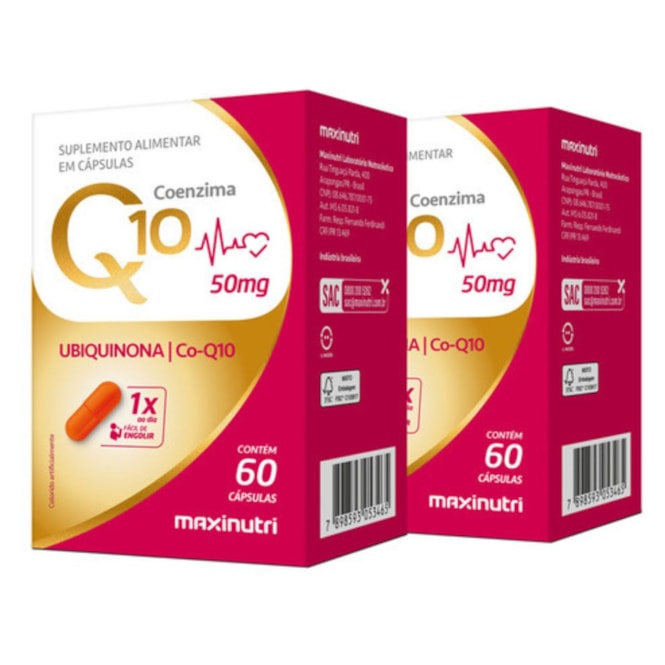 KIT2X - COENZIMA Q10 GOLD 50MG 60CPS MAXINUTRI