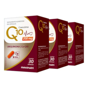 KIT3X- COENZIMA Q10 GOLD 200MG 30CPS MAXINUTRI