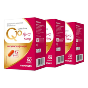 KIT3X - COENZIMA Q10 GOLD 50MG 60CPS MAXINUTRI