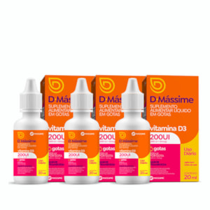 KIT3X- D MASSIME 200UI/GOTA 20ML - MASSIME (VITAMINA D3)