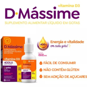 KIT3X-D MASSIME 400UI/GOTA 10ML - MASSIME (VITAMINA D3)