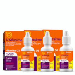 KIT3X-D MASSIME 400UI/GOTA 10ML - MASSIME (VITAMINA D3)