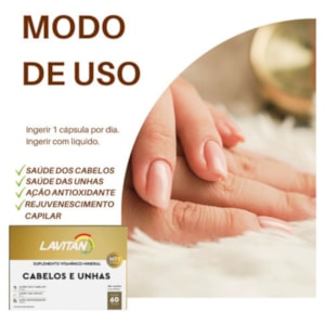 LAVITAN CABELOS E UNHAS 30CPR