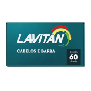 LAVITAN HOMEM CABELO E BARBA 60CPR