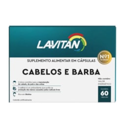 LAVITAN HOMEM CABELO E BARBA 60CPR