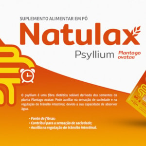 NATULAX PSYLLIUM LARANJA 176G - MAXINUTRI