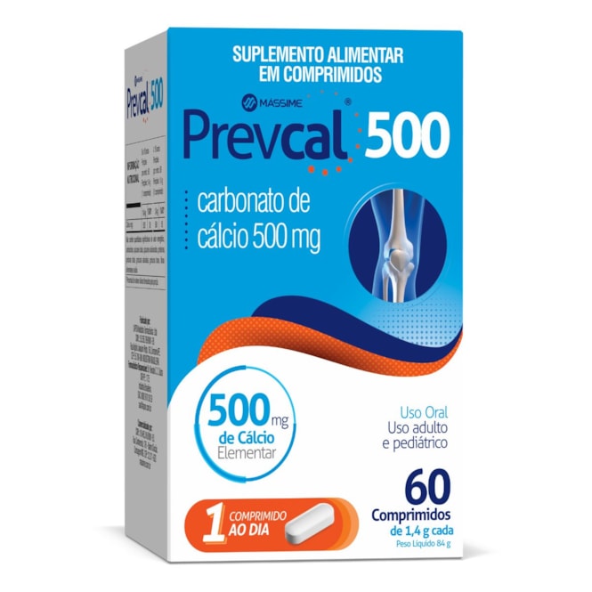 PREVCAL 500MG - MASSIME - KIT 10 UNIDADES