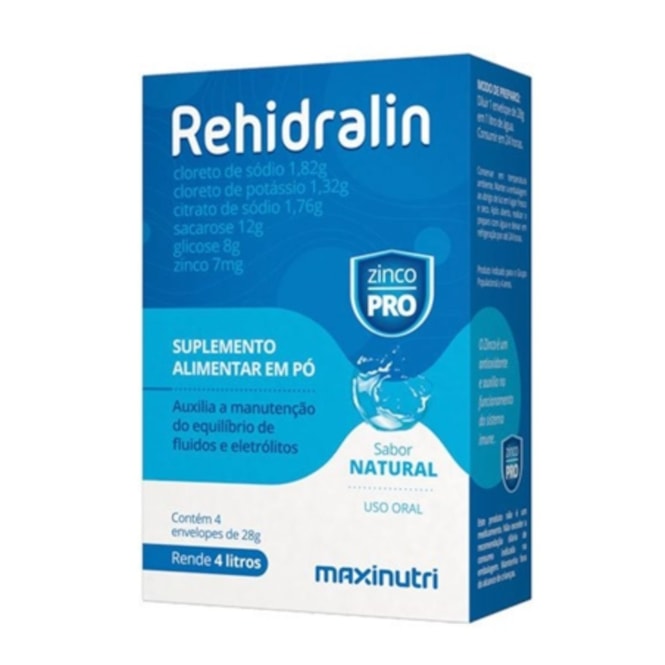 REHIDRALIN PO NATURAL 28G - 4ENV Maxinutri