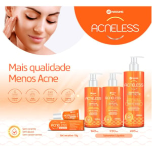 Sabonete Líquido para Acne Acneless 230ml - Massime