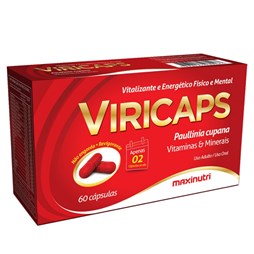 ViriCáps (Guaraná + Polivitamínico) - 60 cáps. Maxinutri
