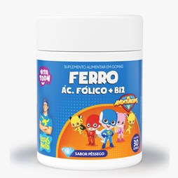 Vitatoon Ferro+VitB12+Ac Folico - Sb pêssego -30gm Maxinutri