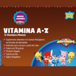 VITATOON LUCCAS NETO VITAMINA A-Z BRIGADEIRO 30 GOMAS