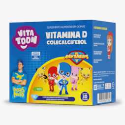 VITATOON VITAMINA D-30 GOMAS -MARACUJA E ABACAXI-MAXINUTRI